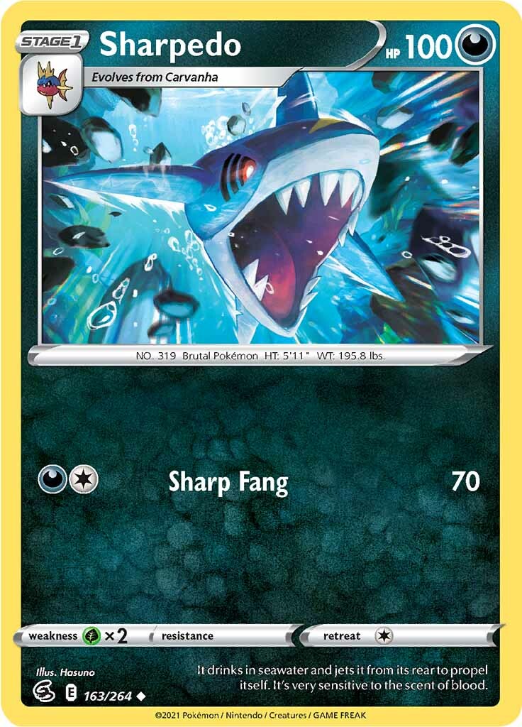 Sharpedo (163/264) [Sword & Shield: Fusion Strike] | Cracking-Singles