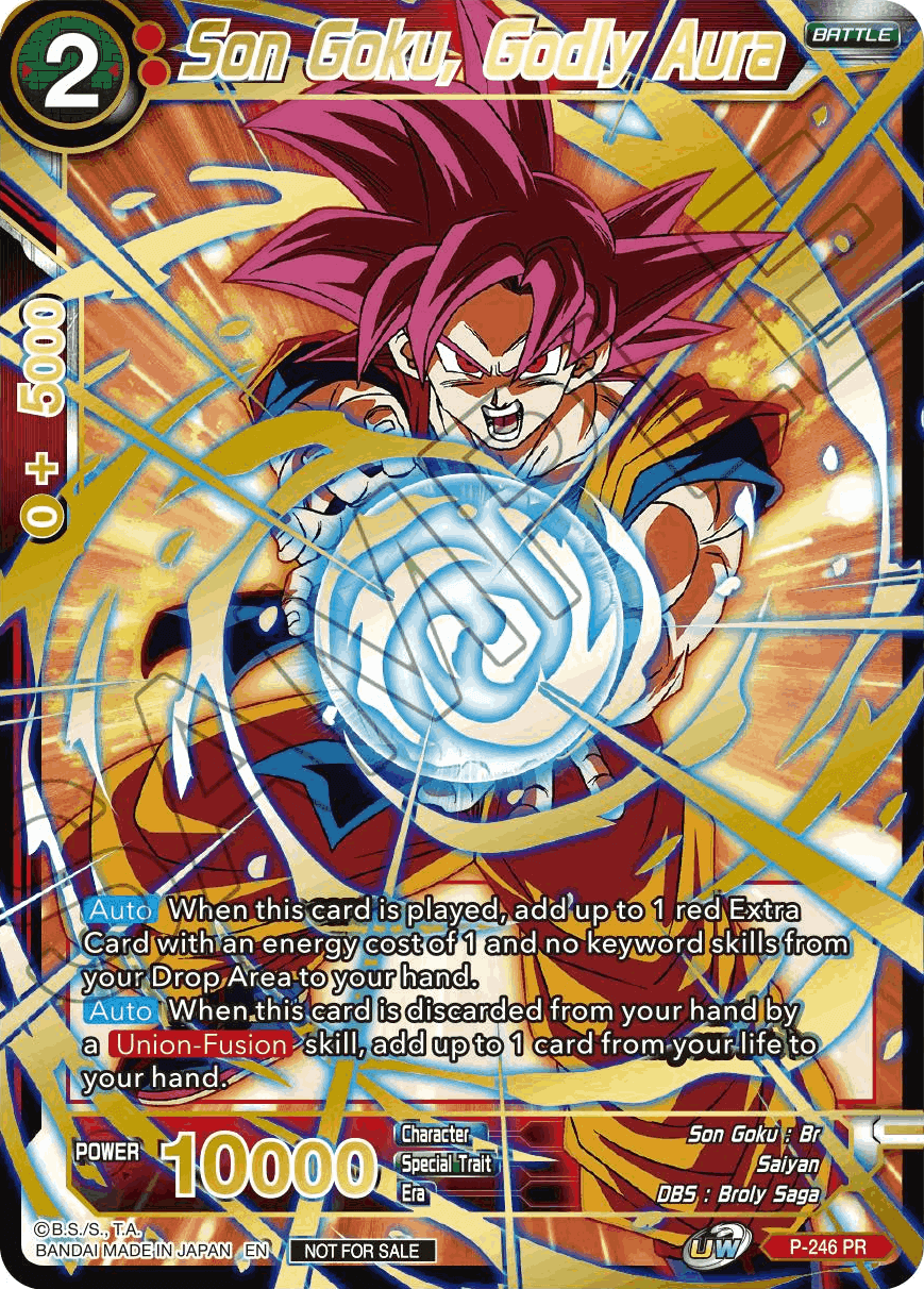 Son Goku, Godly Aura (Alt. Art Card Set 2023 Vol. 1) (P-246) [Tournament Promotion Cards] | Cracking-Singles