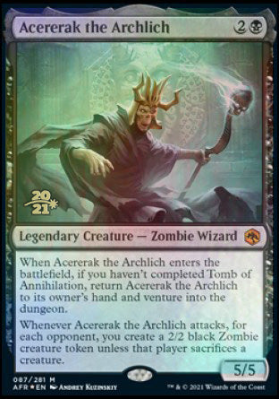 Acererak the Archlich [Dungeons & Dragons: Adventures in the Forgotten Realms Prerelease Promos] | Cracking-Singles