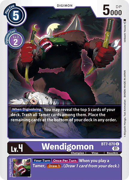 Wendigomon [BT7-070] [Next Adventure] | Cracking-Singles