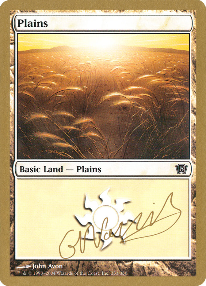 Plains (gn333) (Gabriel Nassif) [World Championship Decks 2004] | Cracking-Singles