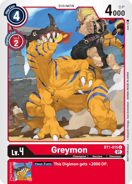 Greymon [BT1-015] (Tamer Party Vol. 3) [Release Special Booster Promos] | Cracking-Singles