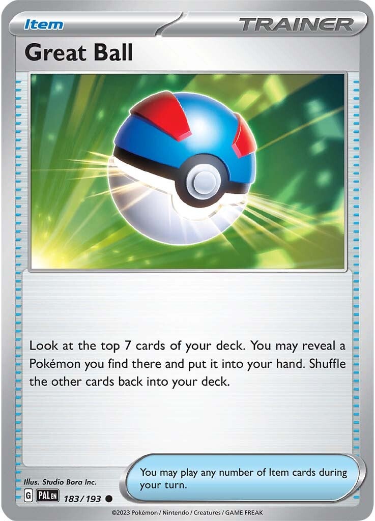 Great Ball (183/193) [Scarlet & Violet: Paldea Evolved] | Cracking-Singles