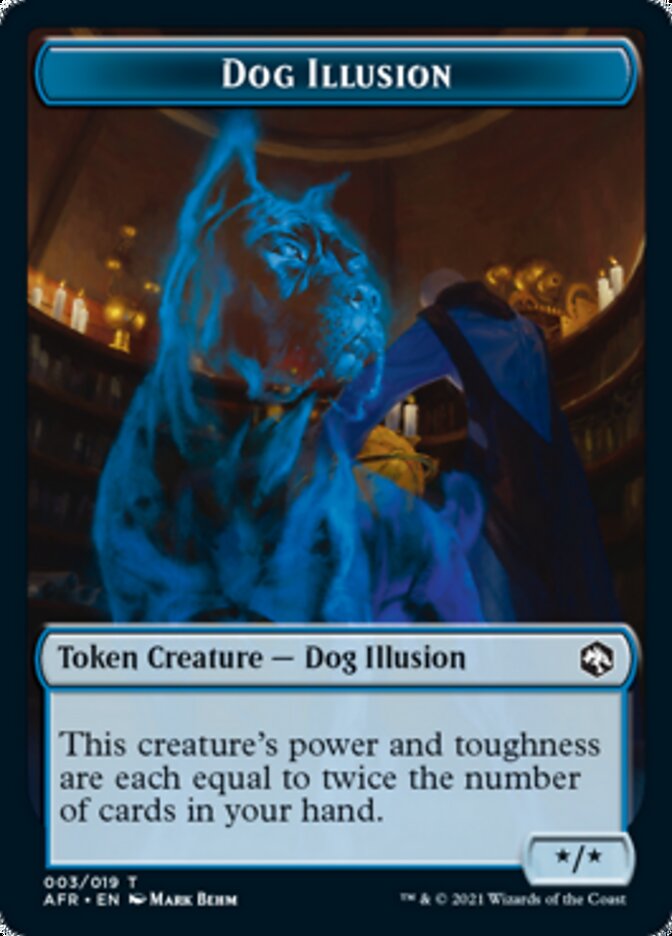 Dog Illusion // Boo Double-Sided Token [Dungeons & Dragons: Adventures in the Forgotten Realms Tokens] | Cracking-Singles