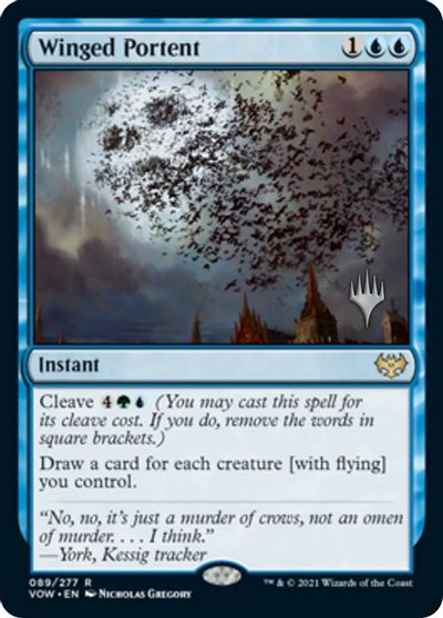 Winged Portent (Promo Pack) [Innistrad: Crimson Vow Promos] | Cracking-Singles