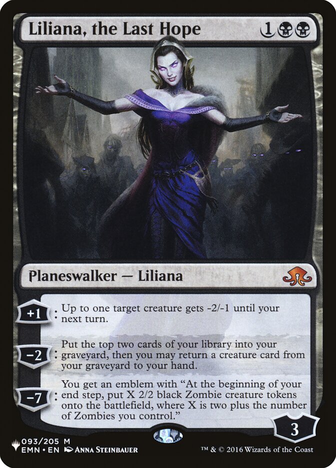 Liliana, the Last Hope [The List] | Cracking-Singles