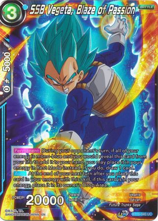 SSB Vegeta, Blaze of Passion (BT10-040) [Rise of the Unison Warrior 2nd Edition] | Cracking-Singles