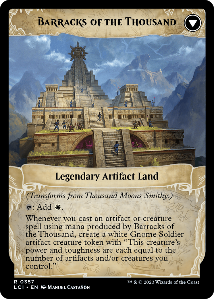 Thousand Moons Smithy // Barracks of the Thousand [The Lost Caverns of Ixalan Prerelease Cards] | Cracking-Singles