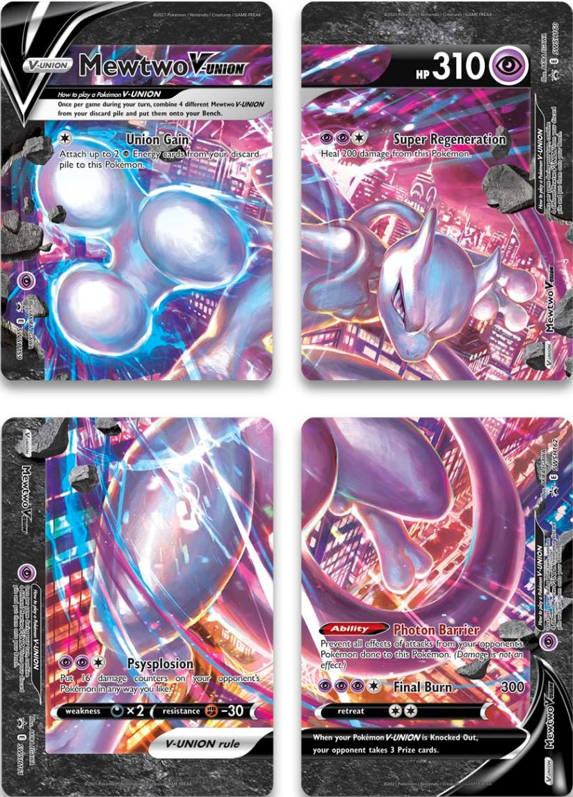 Mewtwo V-Union (Set of 4) [Sword & Shield: Black Star Promos] | Cracking-Singles