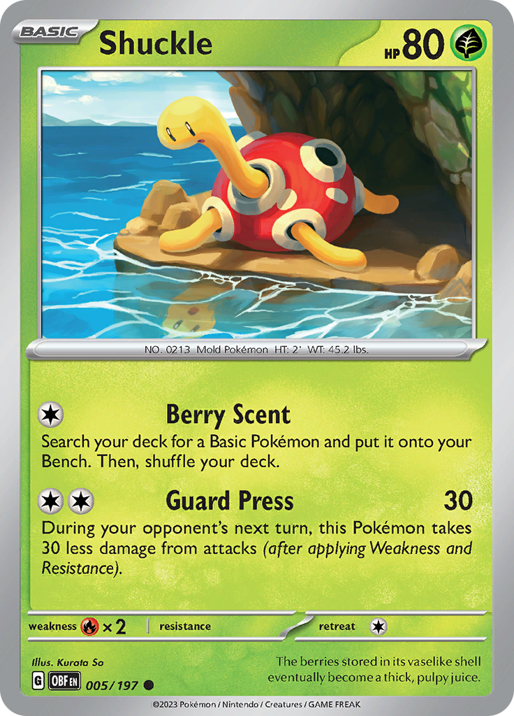 Shuckle (005/197) [Scarlet & Violet: Obsidian Flames] | Cracking-Singles