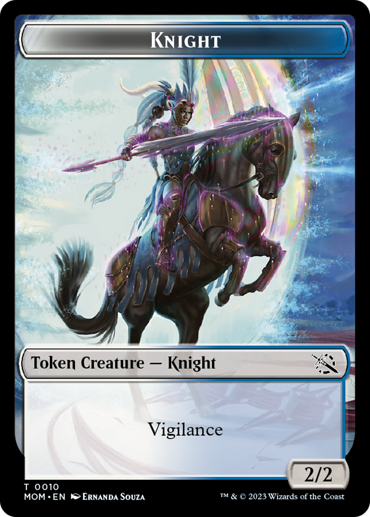 Elemental (9) // Knight Double-Sided Token [March of the Machine Tokens] | Cracking-Singles