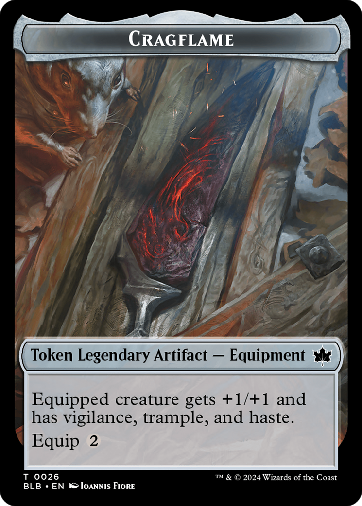 Cragflame Token [Bloomburrow Tokens] | Cracking-Singles