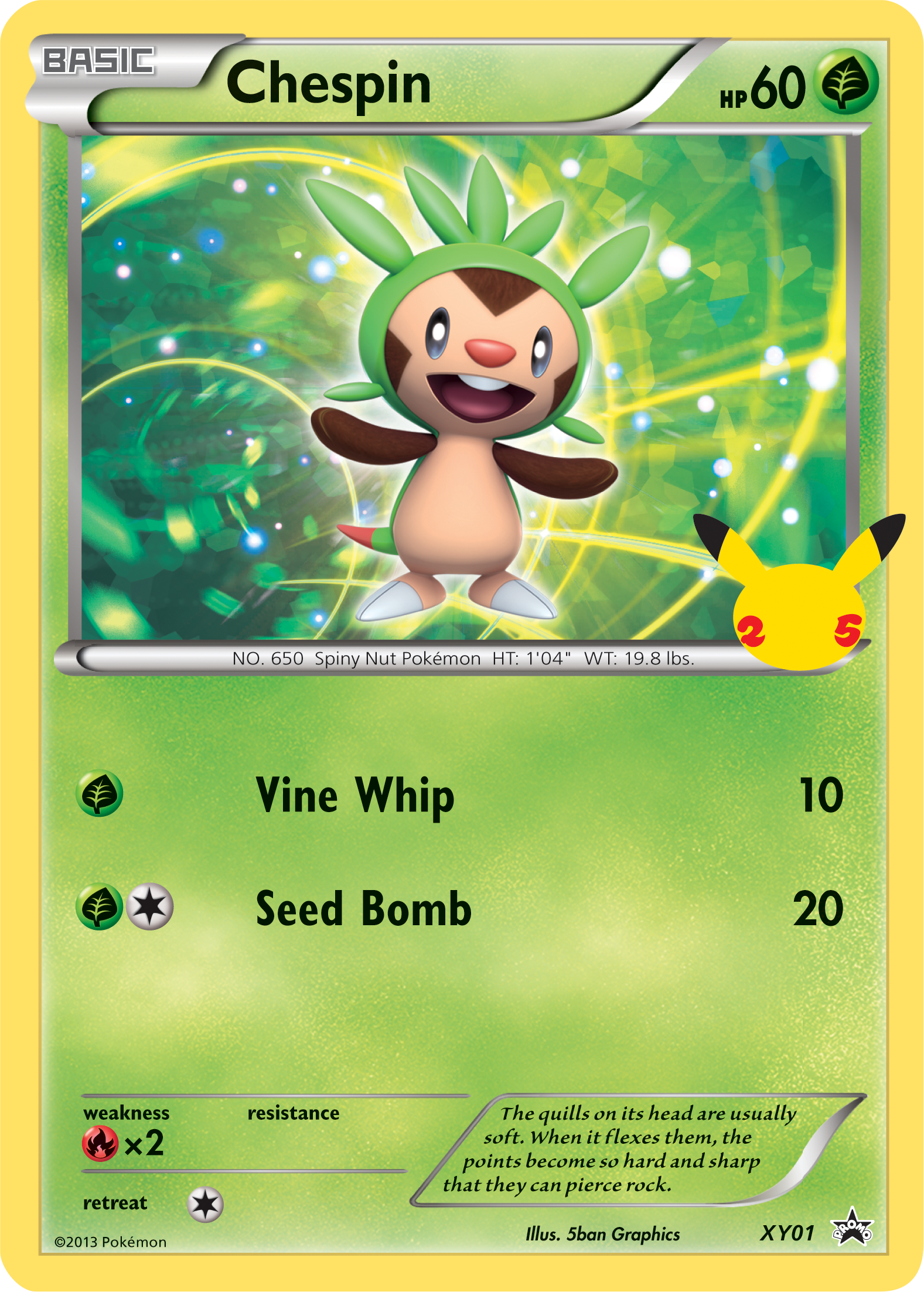 Chespin (XY01) (Jumbo Card) [First Partner Pack] | Cracking-Singles