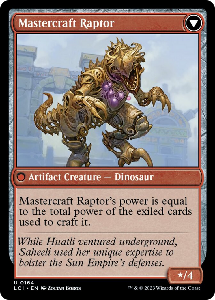 Saheeli's Lattice // Mastercraft Raptor [The Lost Caverns of Ixalan] | Cracking-Singles