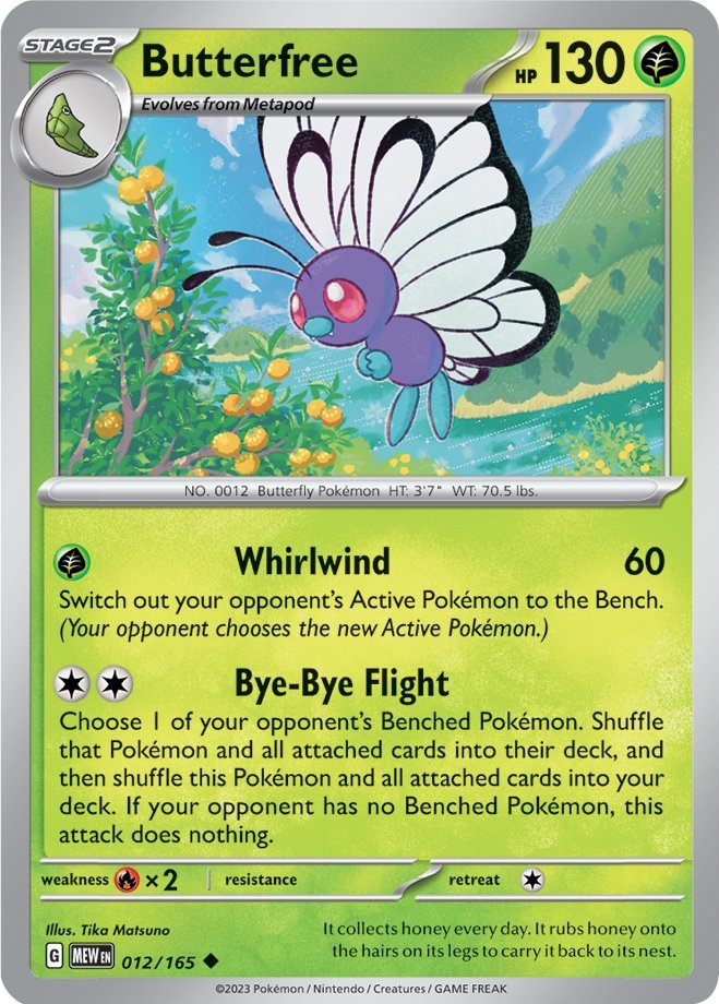 Butterfree (012/165) [Scarlet & Violet 151] | Cracking-Singles