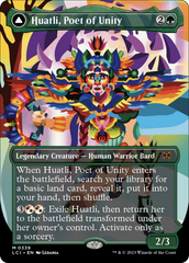 Huatli, Poet of Unity // Roar of the Fifth People (Borderless) [The Lost Caverns of Ixalan] | Cracking-Singles