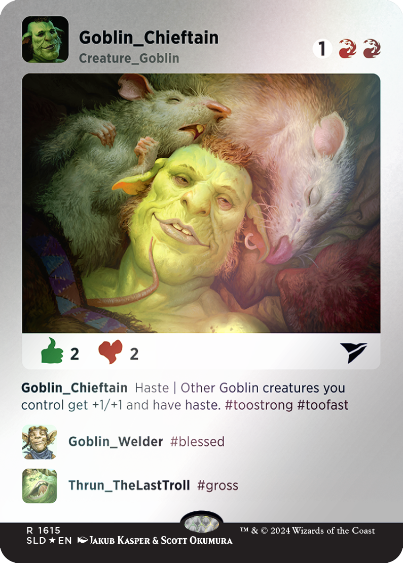 Goblin Chieftain (Rainbow Foil) [Secret Lair Drop Series] | Cracking-Singles