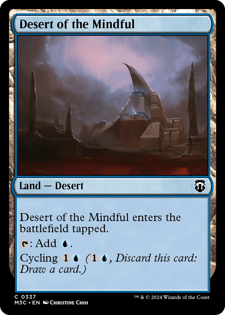 Desert of the Mindful (Ripple Foil) [Modern Horizons 3 Commander] | Cracking-Singles