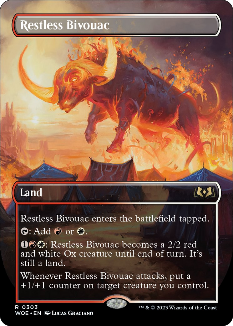 Restless Bivouac (Borderless Alternate Art) [Wilds of Eldraine] | Cracking-Singles