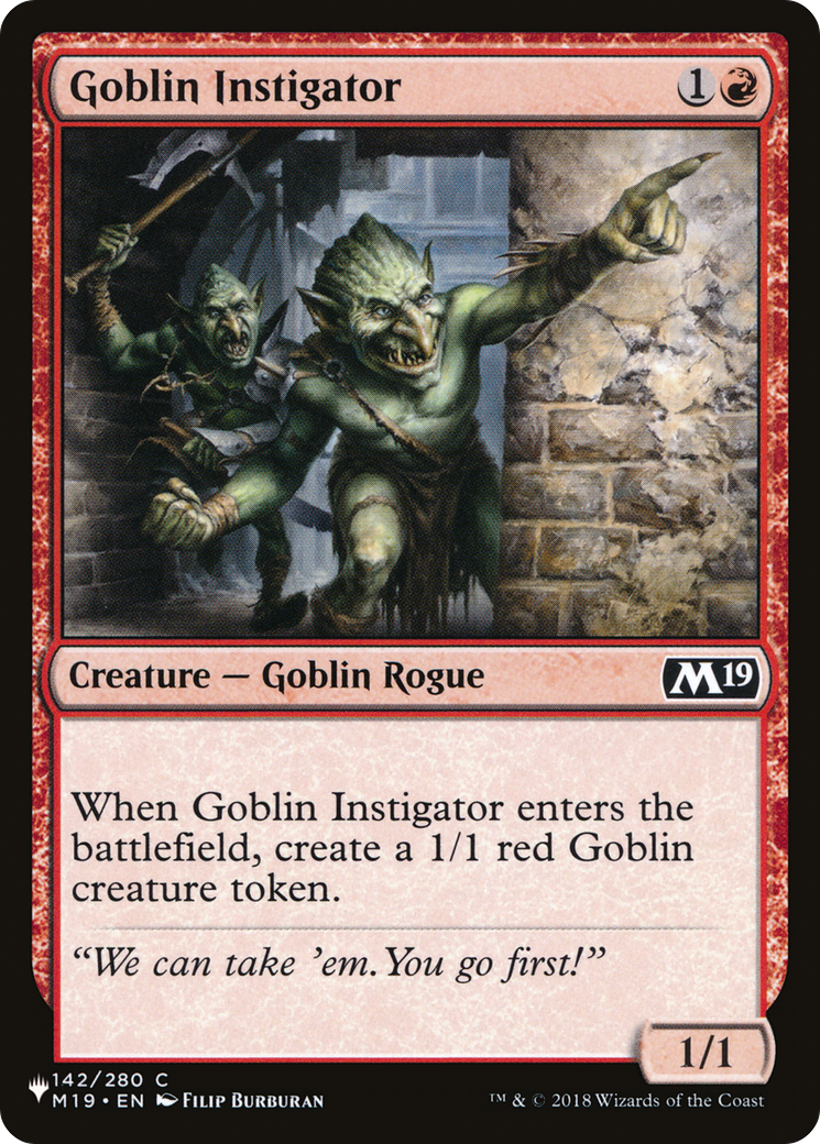 Goblin Instigator [The List Reprints] | Cracking-Singles