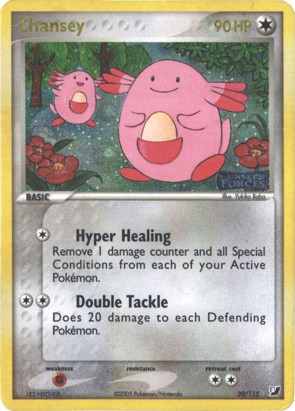 Chansey (20/115) (Stamped) [EX: Unseen Forces] | Cracking-Singles