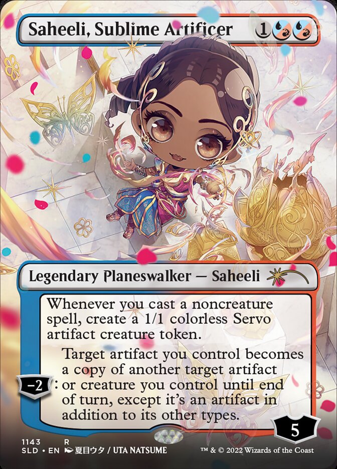 Saheeli, Sublime Artificer (Borderless) [Secret Lair Drop Series] | Cracking-Singles