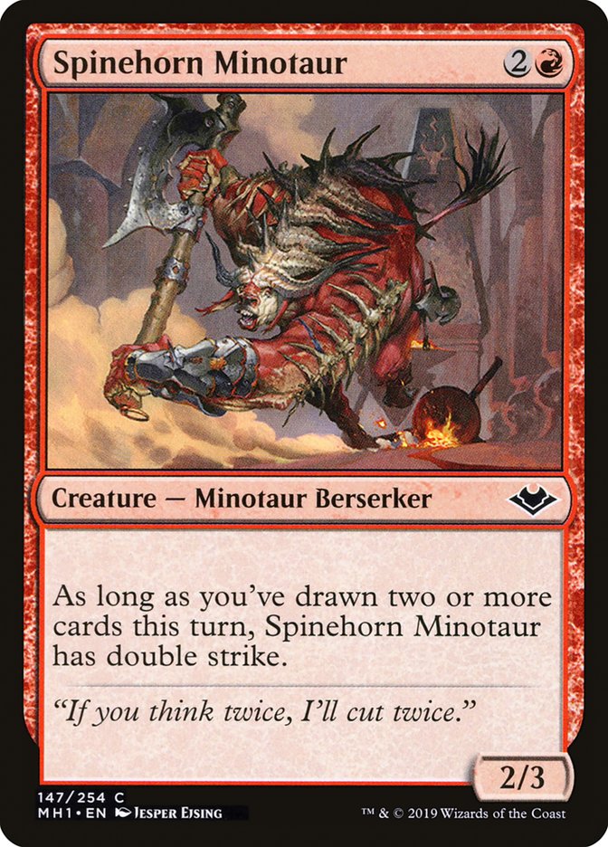 Spinehorn Minotaur [Modern Horizons] | Cracking-Singles