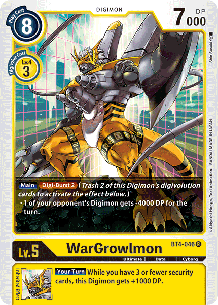 WarGrowlmon [BT4-046] [Great Legend] | Cracking-Singles