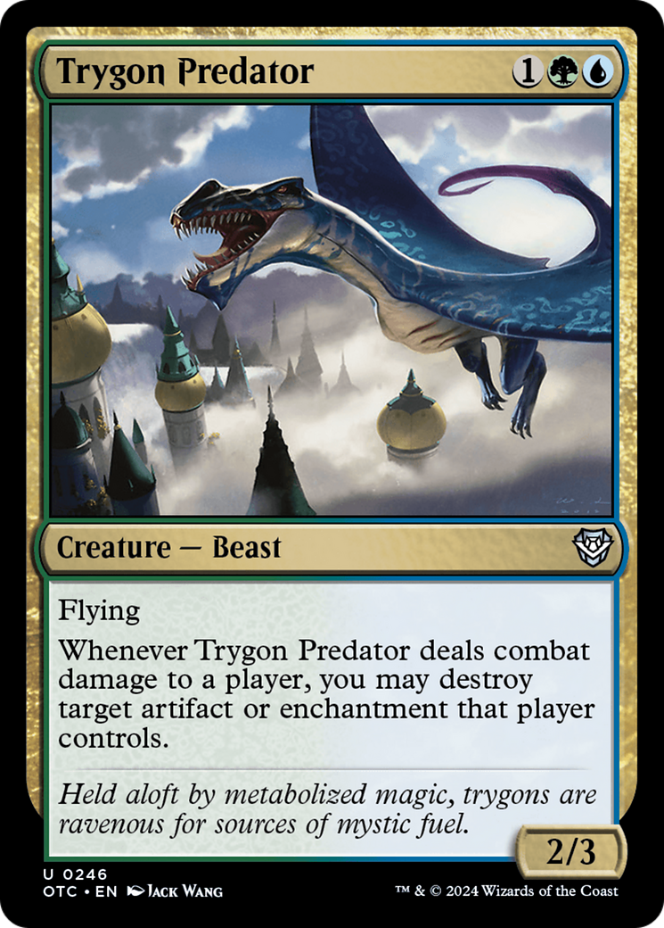 Trygon Predator [Outlaws of Thunder Junction Commander] | Cracking-Singles