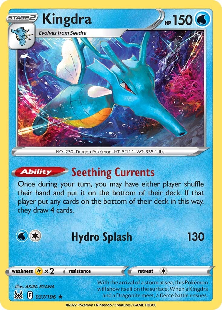 Kingdra (037/196) (Theme Deck Exclusive) [Sword & Shield: Lost Origin] | Cracking-Singles