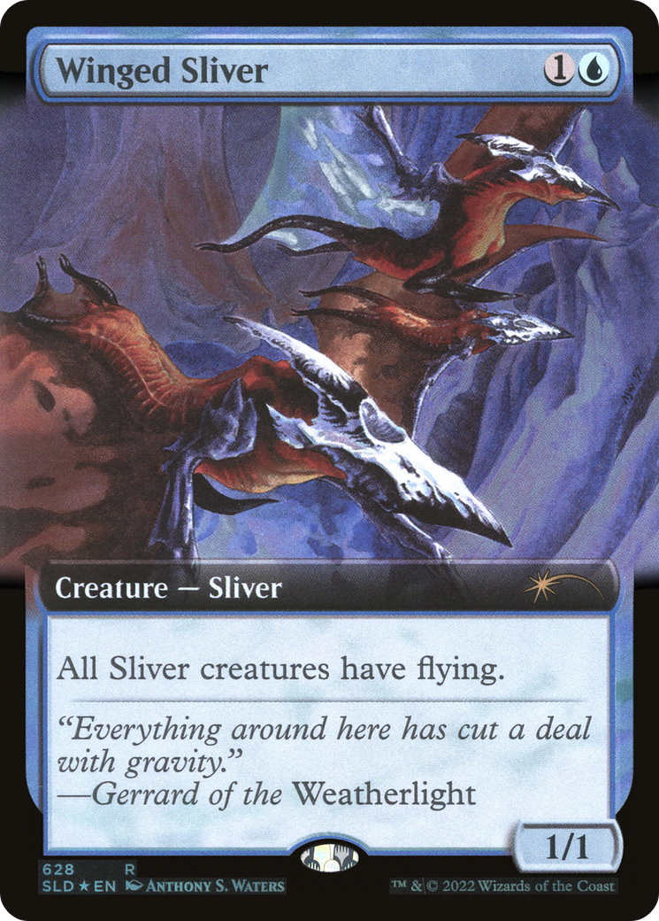 Winged Sliver (Extended Art) [Secret Lair Drop Promos] | Cracking-Singles