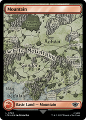 Mountain (720) (Surge Foil) [The Lord of the Rings: Tales of Middle-Earth] | Cracking-Singles