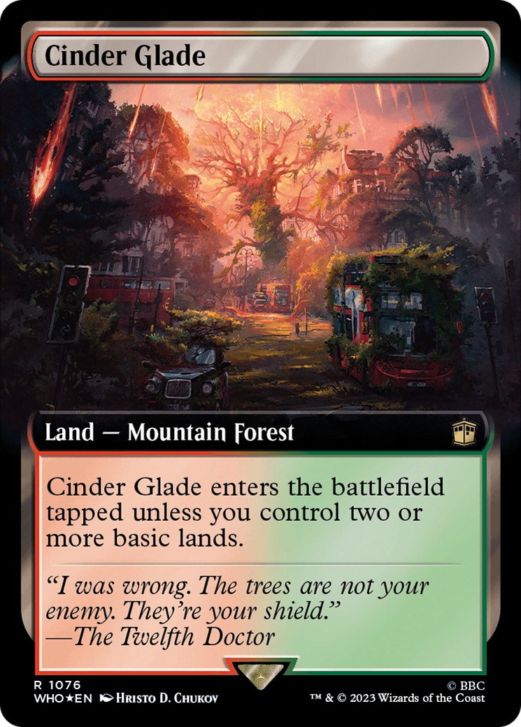 Cinder Glade (Extended Art) (Surge Foil) [Doctor Who] | Cracking-Singles