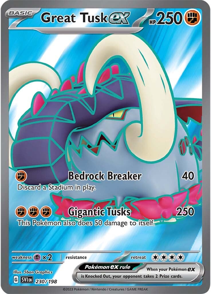 Great Tusk ex (230/198) [Scarlet & Violet: Base Set] | Cracking-Singles