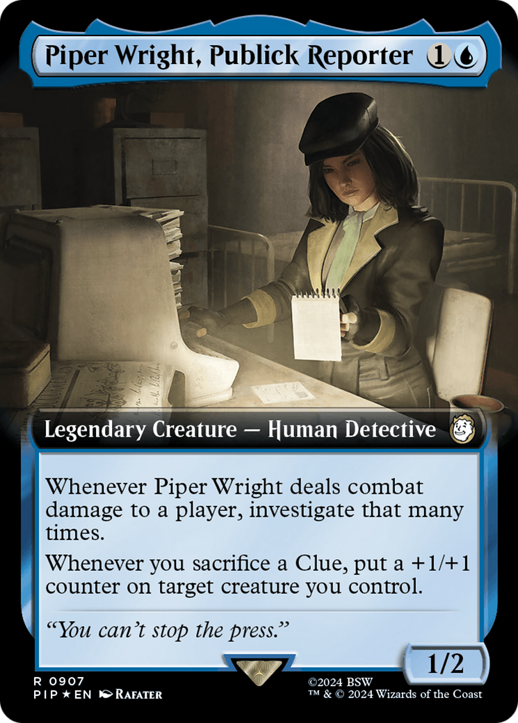 Piper Wright, Publick Reporter (Extended Art) (Surge Foil) [Fallout] | Cracking-Singles