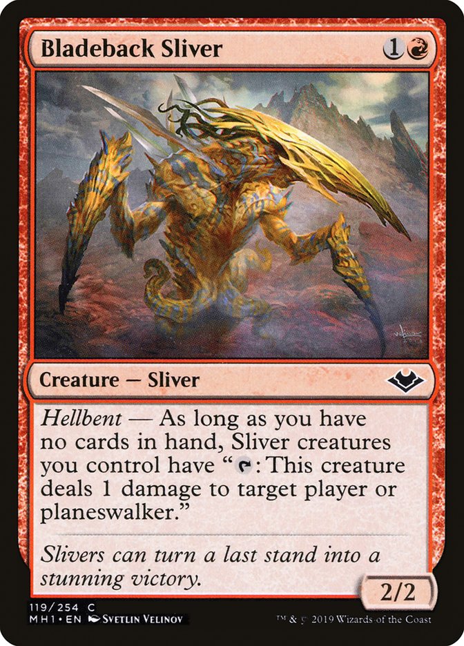 Bladeback Sliver [Modern Horizons] | Cracking-Singles