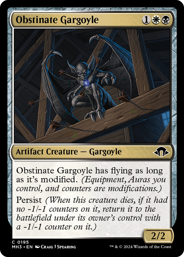 Obstinate Gargoyle [Modern Horizons 3] | Cracking-Singles