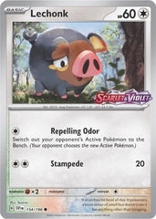 Lechonk (154/198) (Store Promo) [Scarlet & Violet: Base Set] | Cracking-Singles