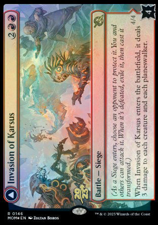 Invasion of Karsus // Refraction Elemental [March of the Machine Prerelease Promos] | Cracking-Singles