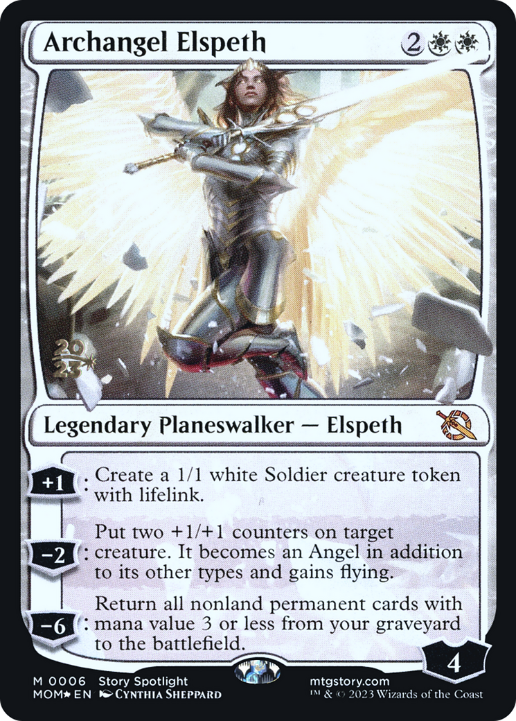 Archangel Elspeth [March of the Machine Prerelease Promos] | Cracking-Singles