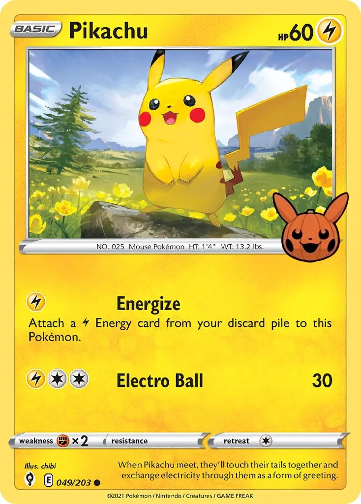 Pikachu (049/203) [Trick or Trade] | Cracking-Singles