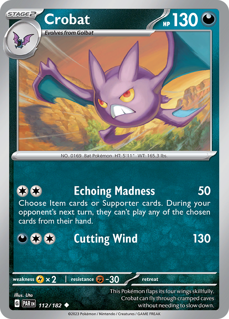 Crobat (112/182) [Scarlet & Violet: Paradox Rift] | Cracking-Singles