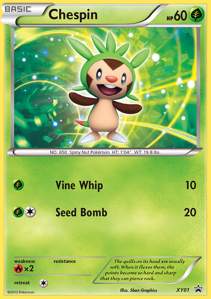 Chespin (XY01) [XY: Black Star Promos] | Cracking-Singles