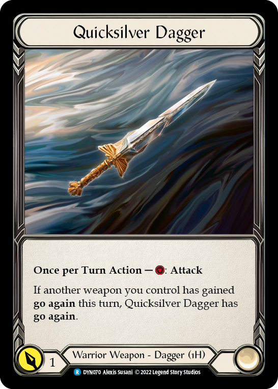 Quicksilver Dagger [DYN070] (Dynasty)  Rainbow Foil | Cracking-Singles