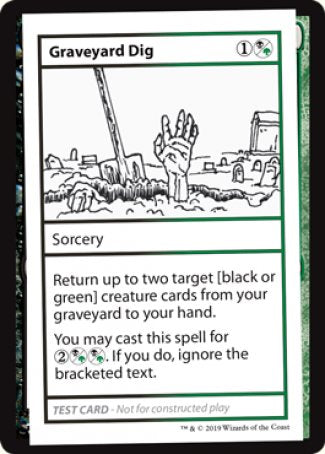 Graveyard Dig (2021 Edition) [Mystery Booster Playtest Cards] | Cracking-Singles