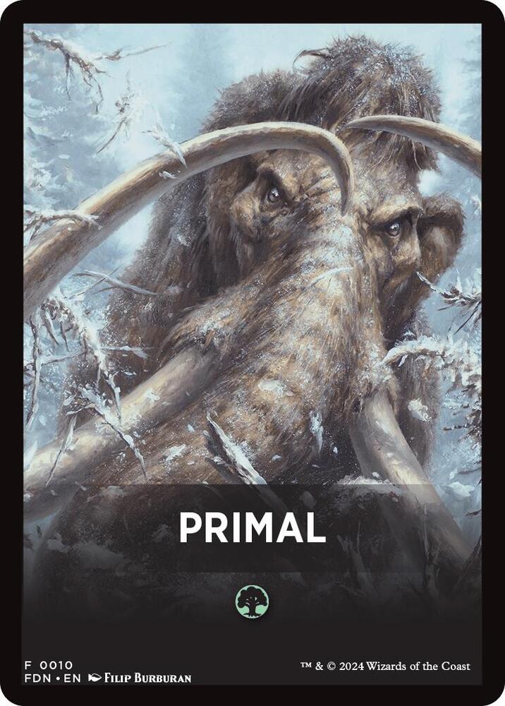 Primal Theme Card [Foundations Tokens] | Cracking-Singles