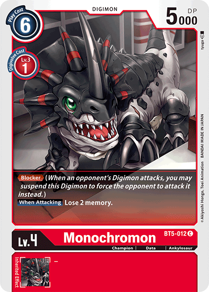 Monochromon [BT5-012] [Battle of Omni] | Cracking-Singles