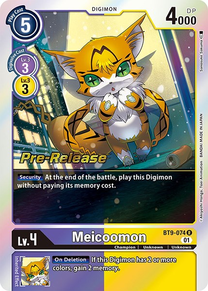 Meicoomon [BT9-074] [X Record Pre-Release Promos] | Cracking-Singles