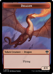 Dragon // Kor Ally Double-Sided Token [Commander Masters Tokens] | Cracking-Singles