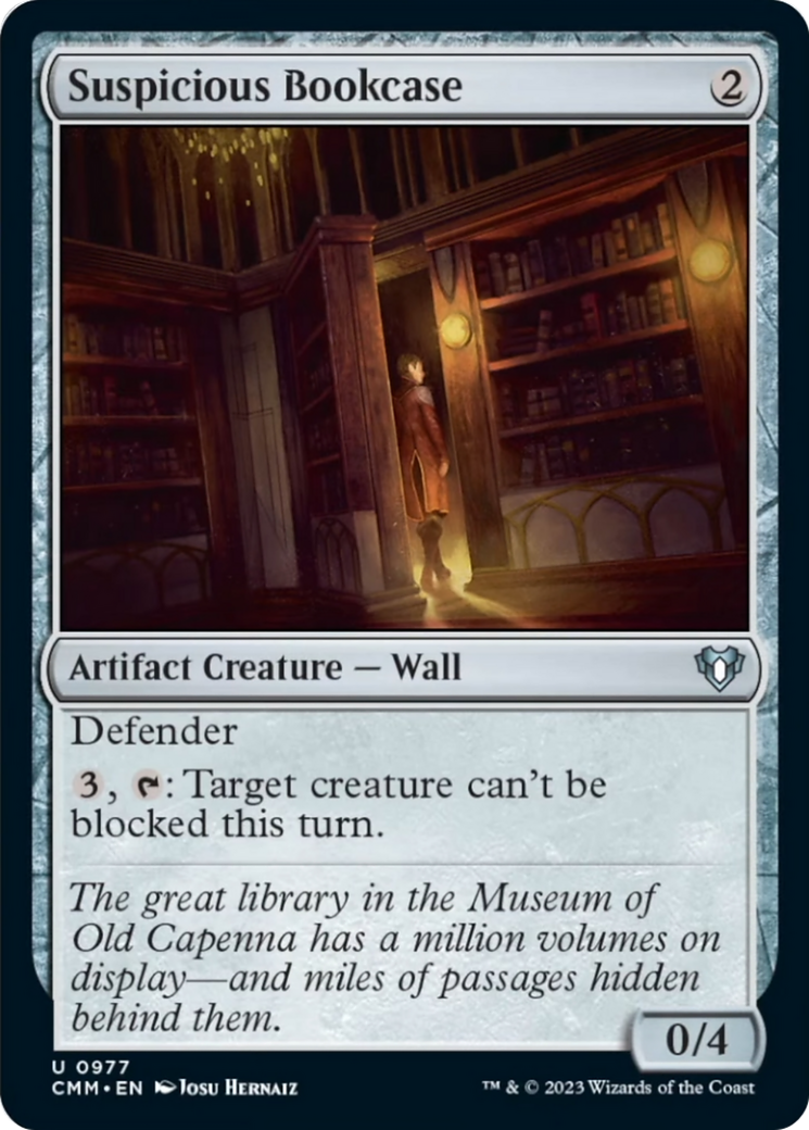 Suspicious Bookcase [Commander Masters] | Cracking-Singles